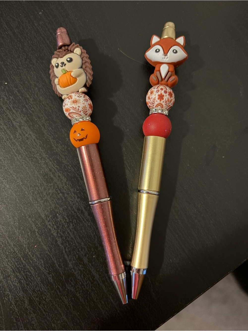 Cute Hedgehog & Fox Decorative Pens